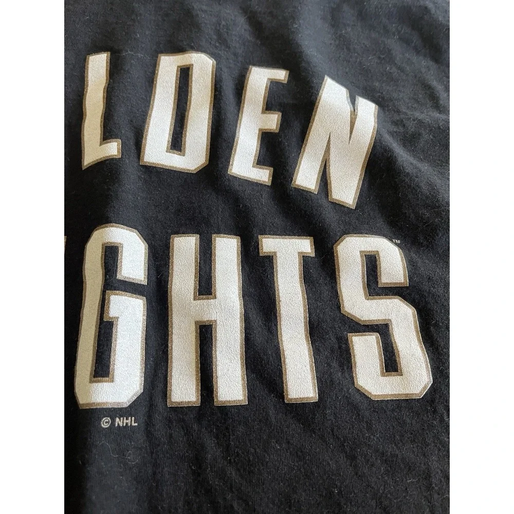 Golden Knights Short‎ Sleeve T-Shirt Men's Sz 2XL Black Gold